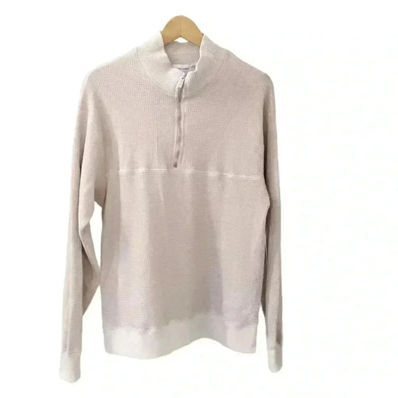 NWT Cotton Citizen Cooper Thermal Half Zip Vintage White Stone size Small - Picture 3 of 11